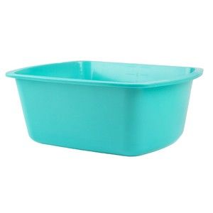 Medegen Wash Basin, Plastic, 7 Quart, Rectangle - Turquoise - 1 Count